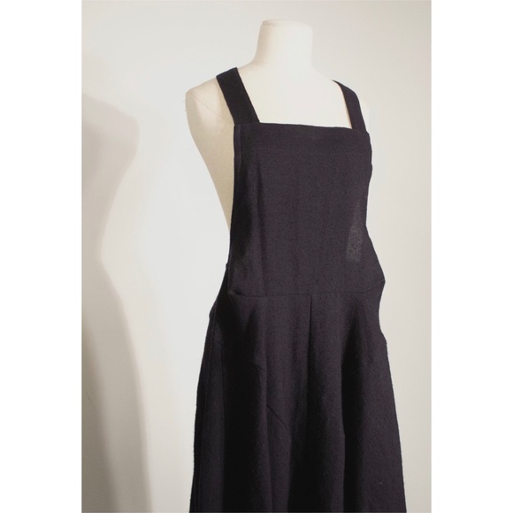 Tricot Comme des Garçons navy wool apron dress - Picture 4 of 9